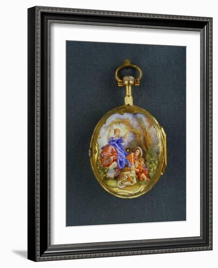 Pocket Watch: La Bascule (The Seesaw), Third Quarter of the 18th Century; Geneva-Jean-Honoré Fragonard-Framed Giclee Print