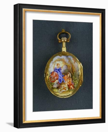 Pocket Watch: La Bascule (The Seesaw), Third Quarter of the 18th Century; Geneva-Jean-Honoré Fragonard-Framed Giclee Print