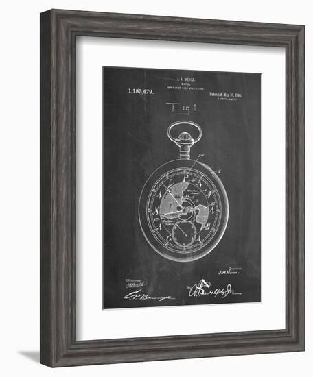 Pocket Watch Patent-null-Framed Art Print