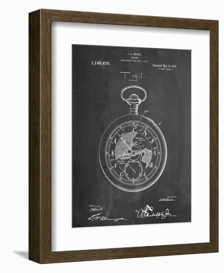 Pocket Watch Patent-null-Framed Art Print