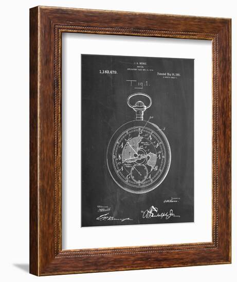 Pocket Watch Patent-null-Framed Art Print