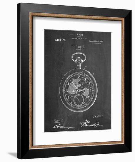 Pocket Watch Patent-null-Framed Art Print