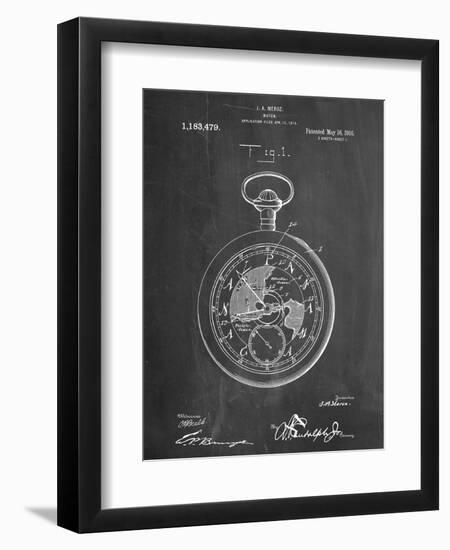 Pocket Watch Patent-null-Framed Art Print