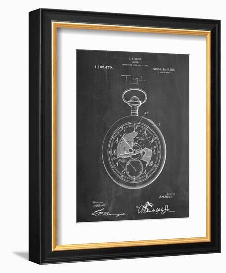 Pocket Watch Patent-null-Framed Art Print