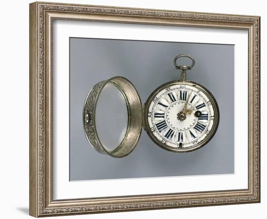 Pocket Watch , Silver, Gilt Brass and Enamel, France, 1720-Louis Leopold Boilly-Framed Giclee Print