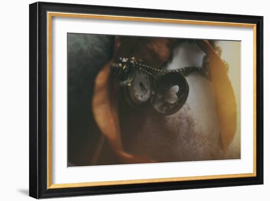 Pocket Watch with Heart-Carolina Hernandez-Framed Photographic Print