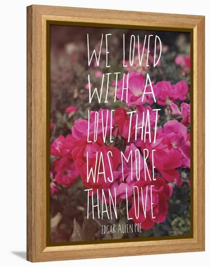 Poe Love-Leah Flores-Framed Premier Image Canvas