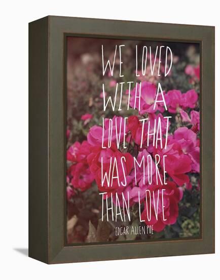 Poe Love-Leah Flores-Framed Premier Image Canvas