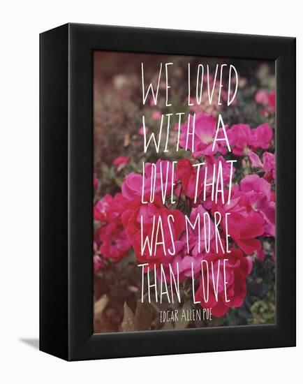 Poe Love-Leah Flores-Framed Premier Image Canvas