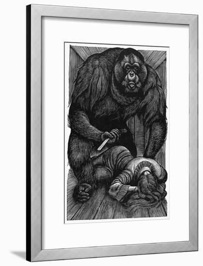 Poe: Rue Morgue, 1841-Fritz Eichenberg-Framed Giclee Print