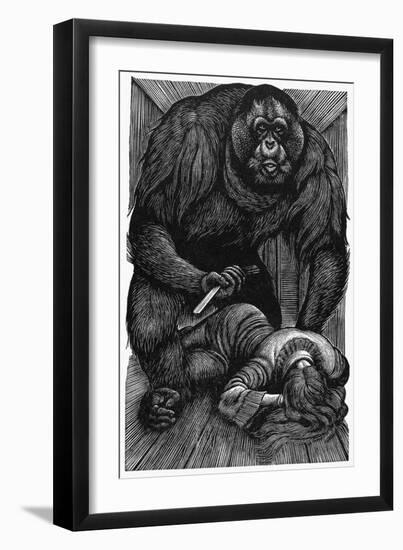 Poe: Rue Morgue, 1841-Fritz Eichenberg-Framed Giclee Print