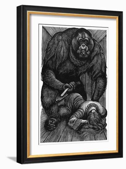 Poe: Rue Morgue, 1841-Fritz Eichenberg-Framed Giclee Print