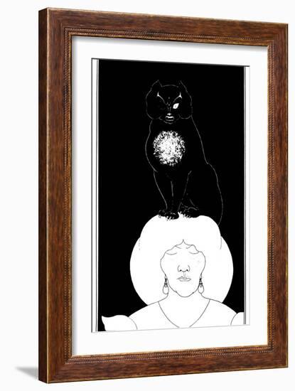 Poe: The Black Cat, 1894-Aubrey Beardsley-Framed Giclee Print