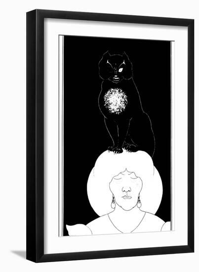 Poe: The Black Cat, 1894-Aubrey Beardsley-Framed Giclee Print