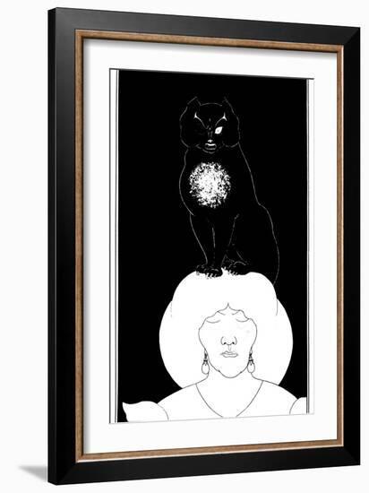 Poe: The Black Cat, 1894-Aubrey Beardsley-Framed Giclee Print