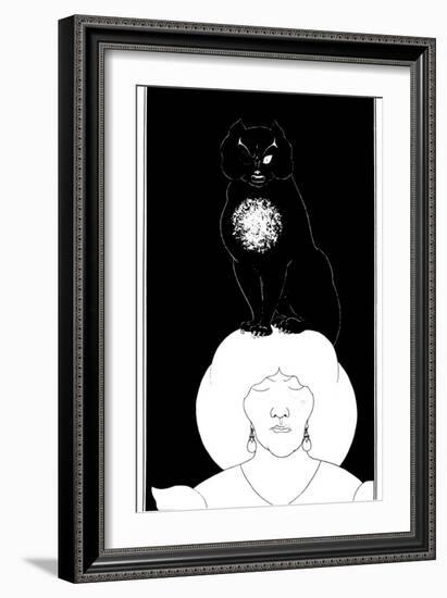 Poe: The Black Cat, 1894-Aubrey Beardsley-Framed Giclee Print