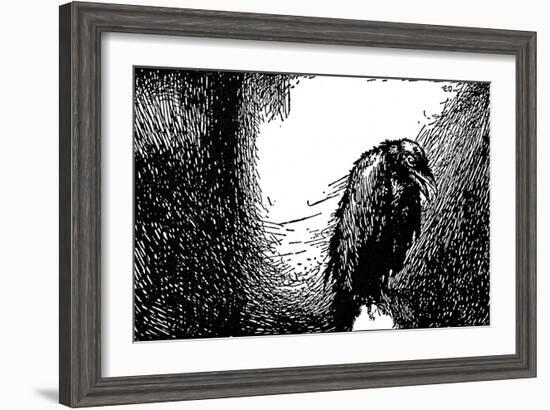 Poe: The Raven, 1845-Edmund Dulac-Framed Giclee Print