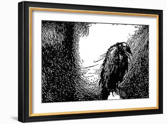 Poe: The Raven, 1845-Edmund Dulac-Framed Giclee Print