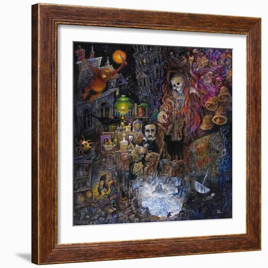 Poe-Bill Bell-Framed Giclee Print