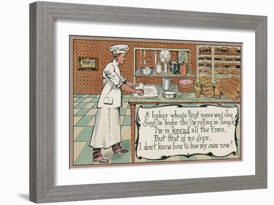 Poem for Bakers-null-Framed Premium Giclee Print