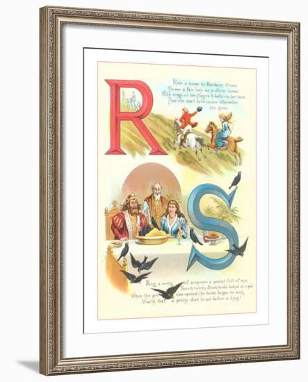 Poems for R and S-null-Framed Art Print