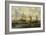 Poeple Walking at the Banks of the River Ij with Ships, 1693-Abraham Storck-Framed Giclee Print