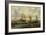 Poeple Walking at the Banks of the River Ij with Ships, 1693-Abraham Storck-Framed Giclee Print