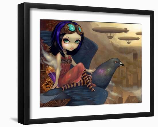 Poes Flight-Jasmine Becket-Griffith-Framed Art Print