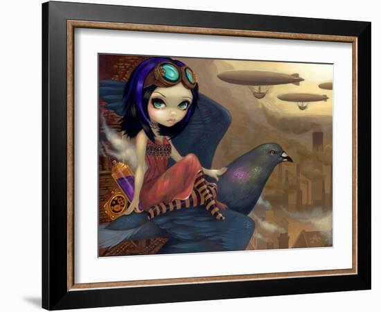 Poes Flight-Jasmine Becket-Griffith-Framed Art Print