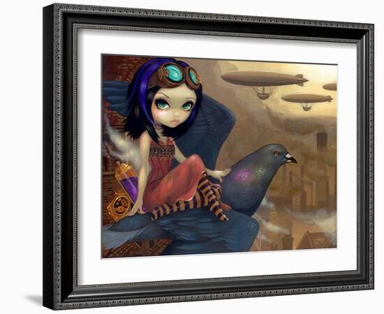 Poes Flight-Jasmine Becket-Griffith-Framed Art Print