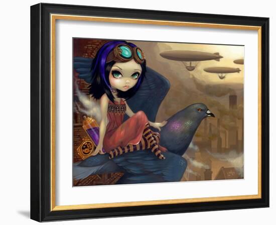 Poes Flight-Jasmine Becket-Griffith-Framed Art Print