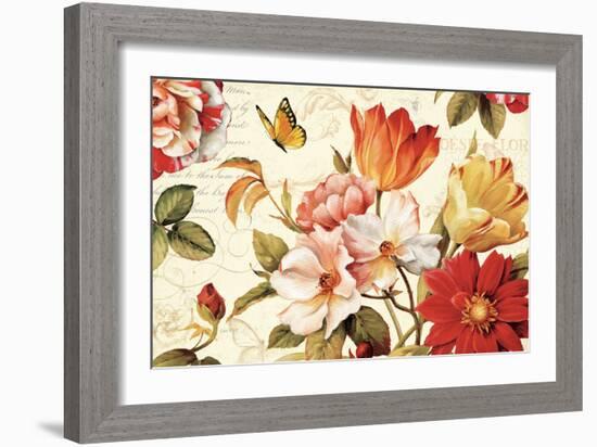 Poesie Florale III-Lisa Audit-Framed Art Print