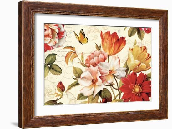 Poesie Florale III-Lisa Audit-Framed Art Print