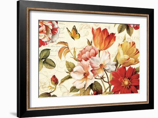 Poesie Florale III-Lisa Audit-Framed Art Print