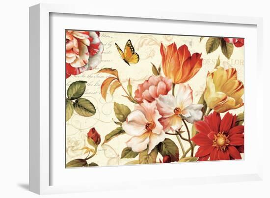 Poesie Florale III-Lisa Audit-Framed Art Print