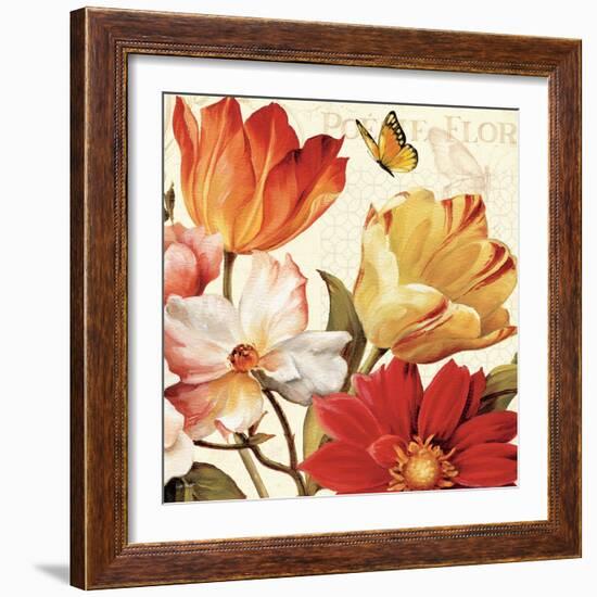 Poesie Florale III-Lisa Audit-Framed Art Print