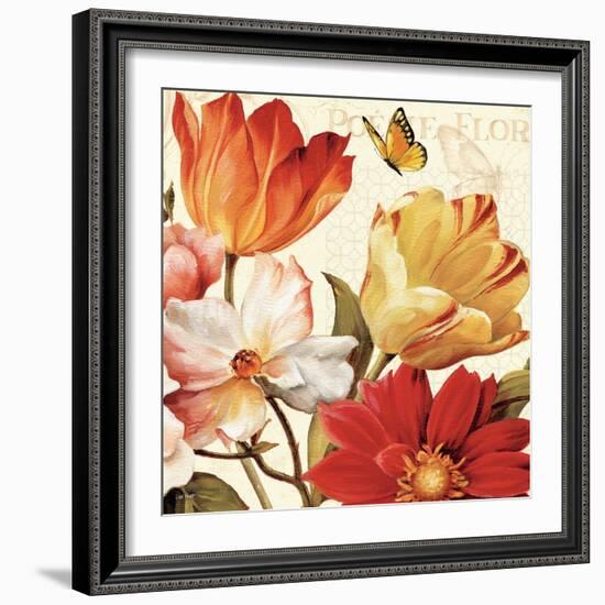 Poesie Florale III-Lisa Audit-Framed Art Print