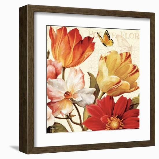 Poesie Florale III-Lisa Audit-Framed Art Print