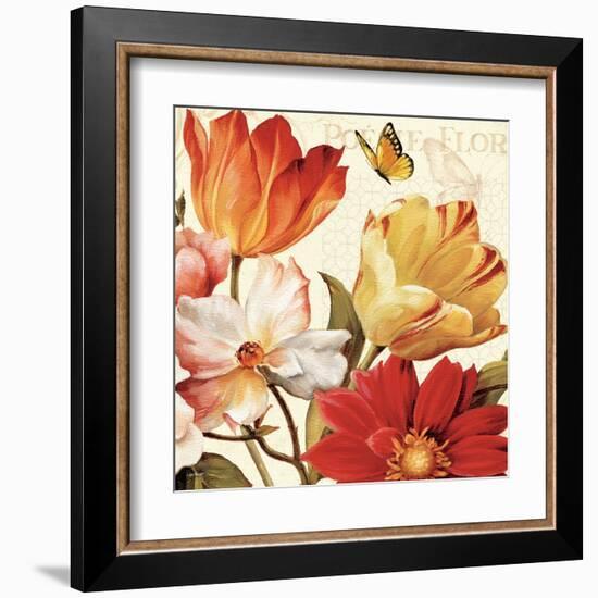 Poesie Florale III-Lisa Audit-Framed Art Print