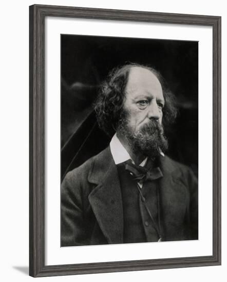 Poet Alfred Tennyson-Julia Margaret Cameron-Framed Photographic Print