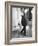 Poet and Vice President of Hartford Accident and Indemnity Co, Wallace Stevens Standing on Steps-Walter Sanders-Framed Premium Photographic Print