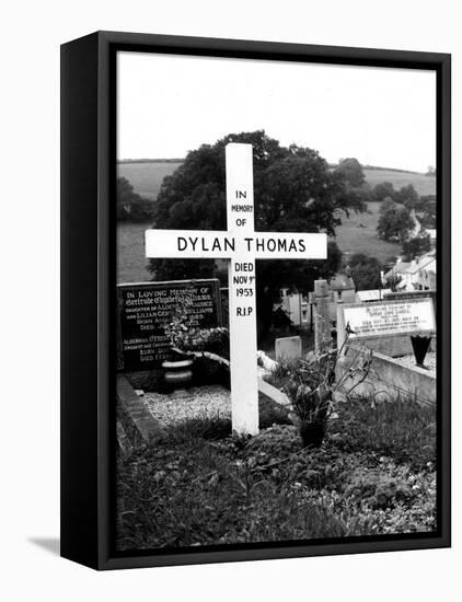 Poet Dylan Thomas' Grave Site Located in St. Martin's Churchyard-Terence Spencer-Framed Premier Image Canvas