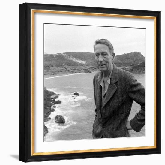 Poet Robinson Jeffers, Big Sur, California April 1948-Nat Farbman-Framed Photographic Print