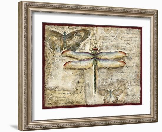 Poetic Dragonfly II-Chariklia Zarris-Framed Art Print