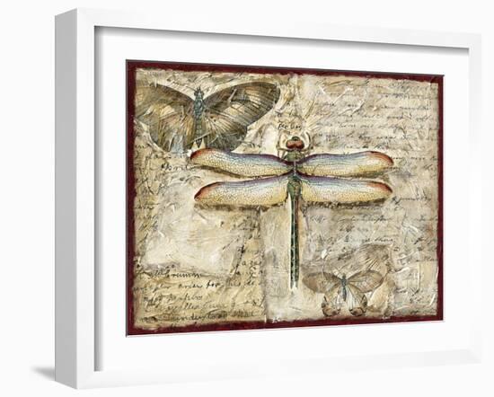 Poetic Dragonfly II-Chariklia Zarris-Framed Art Print