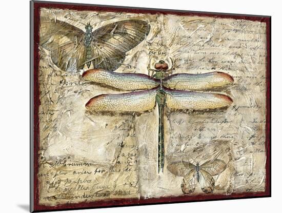 Poetic Dragonfly II-Chariklia Zarris-Mounted Art Print