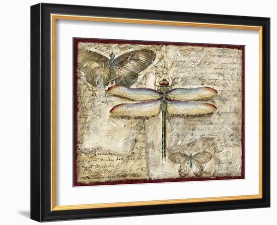 Poetic Dragonfly II-Chariklia Zarris-Framed Art Print