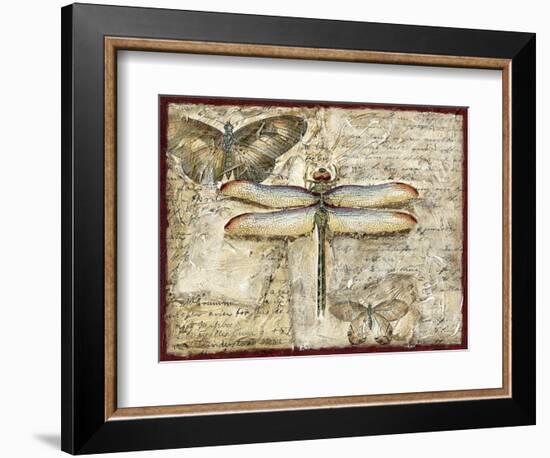 Poetic Dragonfly II-Chariklia Zarris-Framed Art Print