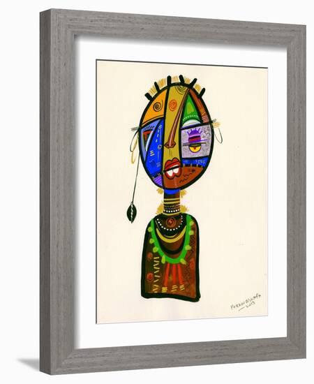 Poetic Faces, 2013-Oglafa Ebitari Perrin-Framed Giclee Print