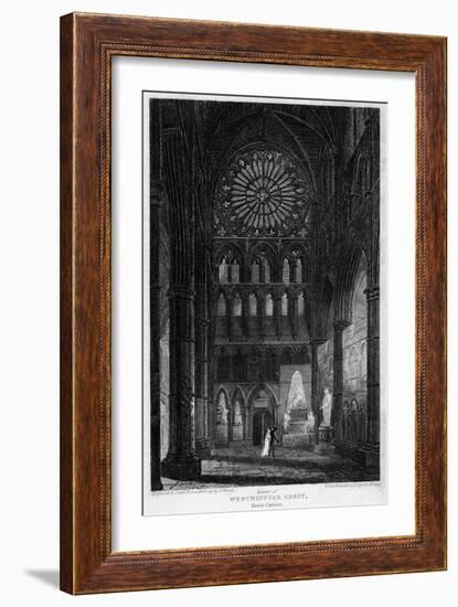 Poets' Corner, Westminster Abbey, London, 1815-Lewis-Framed Giclee Print